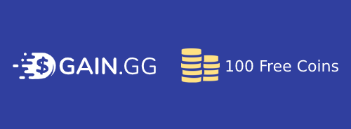 Gain.gg 100 bonus coins sign up