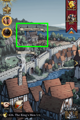 Kings Throne Tourney Grounds on City Map