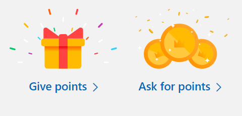 Microsoft Rewards Give Points to or Ask for Points from a Family Member