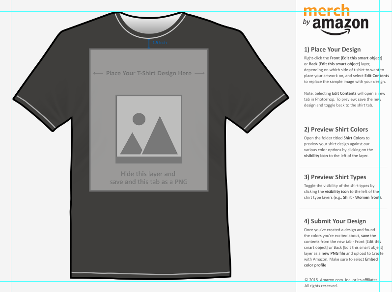 How To Use The Merch By Amazon Template