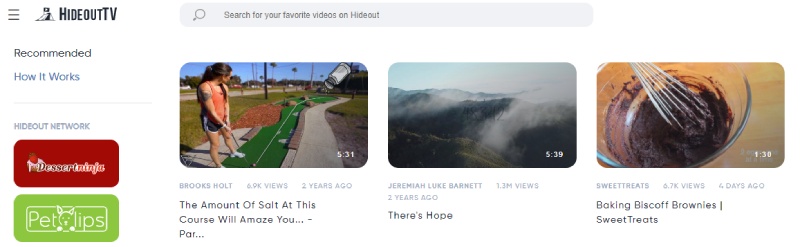 Hideout TV Header New Hideout TV Header New