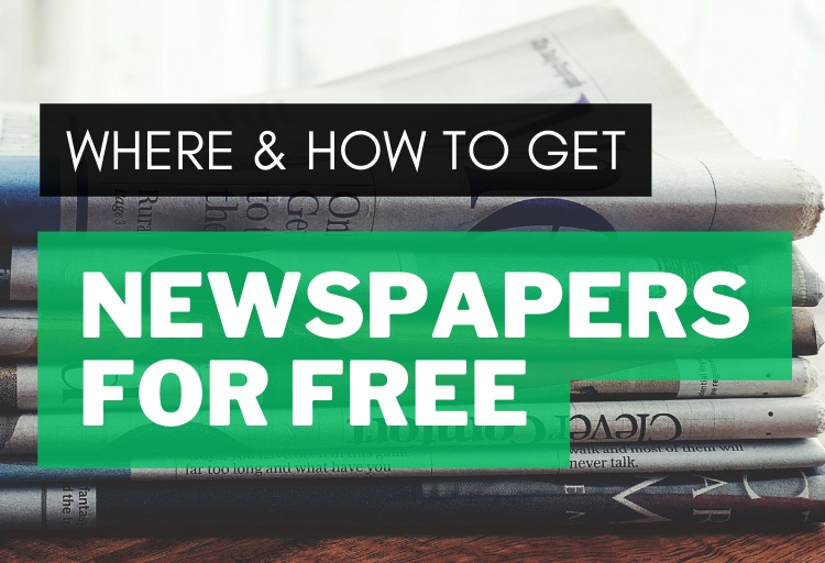 Where how get newspapers for free