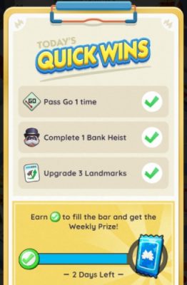 monopoly go quick wins