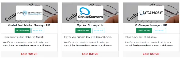 CreationsRewards Review Surveys